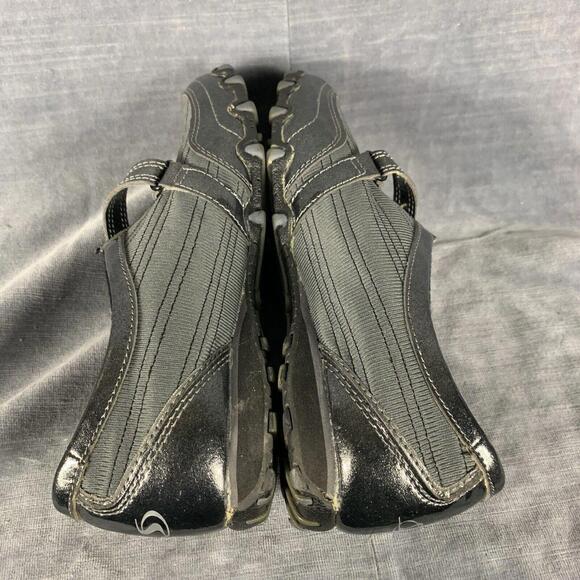 Sportek Womens Size 7 Athletic Slip On Hook & Loop Closure Shoe Gray Black READ - Picture 5 of 15